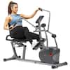 Front. Sunny Health & Fitness - Performance Smart Magnetic Recumbent Elliptical Cross Trainer - Grey.