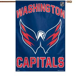 WinCraft - Washington Capitals 28" x 40" Primary Logo Single-Sided Vertical Banner - Multicolor