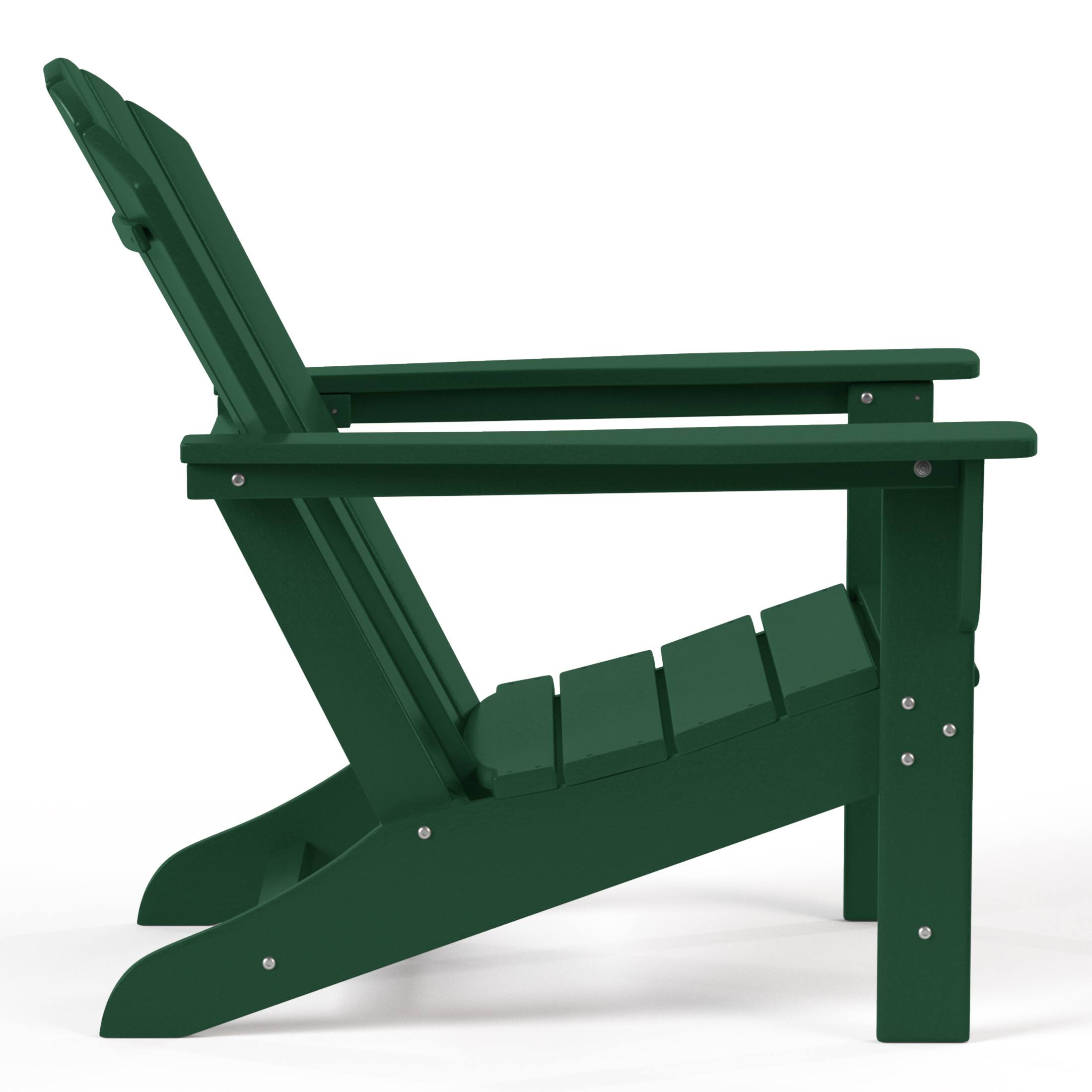 Back. WestinTrends - WestinTrends Dylan Outdoor Adirondack Chair (Set of 2) - Dark Green.