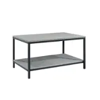 Sauder - North Avenue Concrete Coffee Table - Gray/Black - Front_Zoom