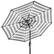 Front. Best Choice Products - Best Choice Products 10ft Solar LED Lighted Patio Umbrella w/ Tilt Adjustment, UV-Resistant Fabric - Striped Black - Striped Black.