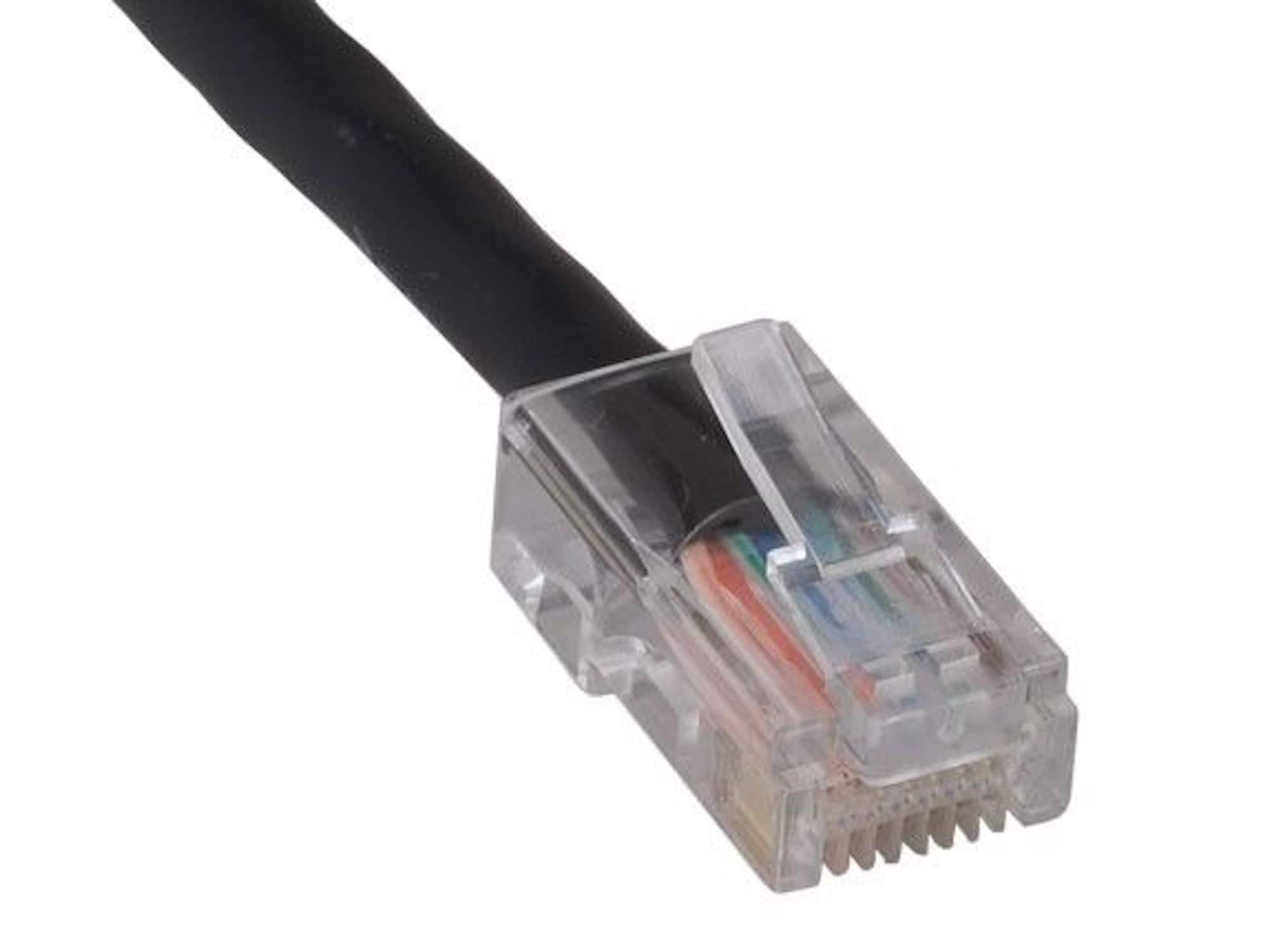 Sanoxy - 50ft Cat5e Ethernet Patch Cable, 350 MHz UTP Assembled Network Cable - Black