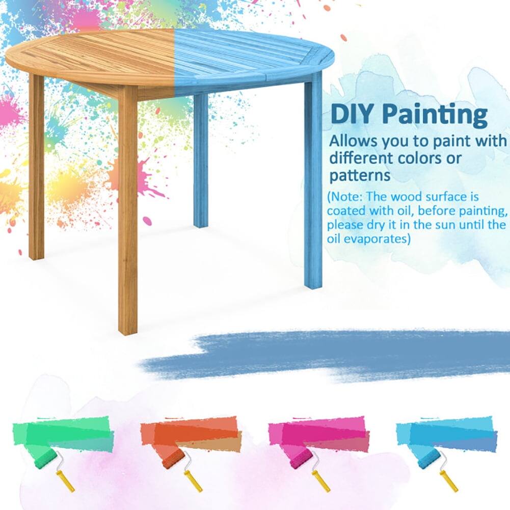 DIY Painting

Allows you to paint with different colors or patterns

(Note: The wood surface is coated with oil, before painting, please dry it in the sun until the oil evaporates)