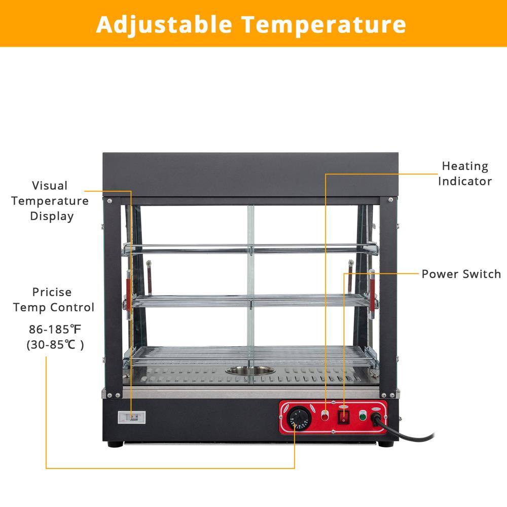 Adjustable Temperature

- Visual Temperature Display
- Precise Temp Control 86-185°F (30-85°C)
- Heating Indicator
- Power Switch