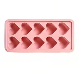 Kitcheniva - Heart-Shaped Silicone Mold Tray – 1 Pc for Ice Cubes, Candy, Chocolate, Jelly & More