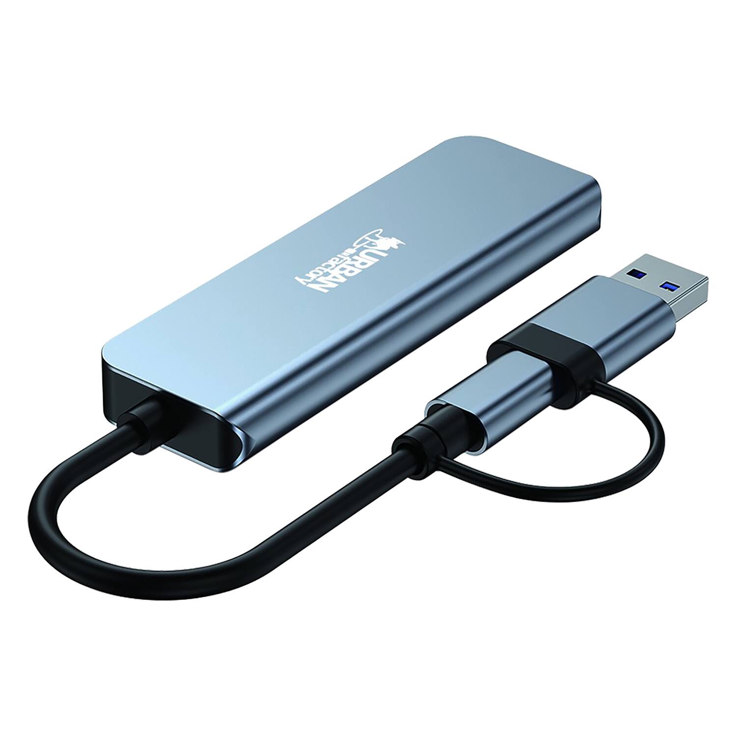 Back. Urban Factory - Urban Factory Mhc35uf Minee Dual Usb-a/usb-c 4-port Hub.