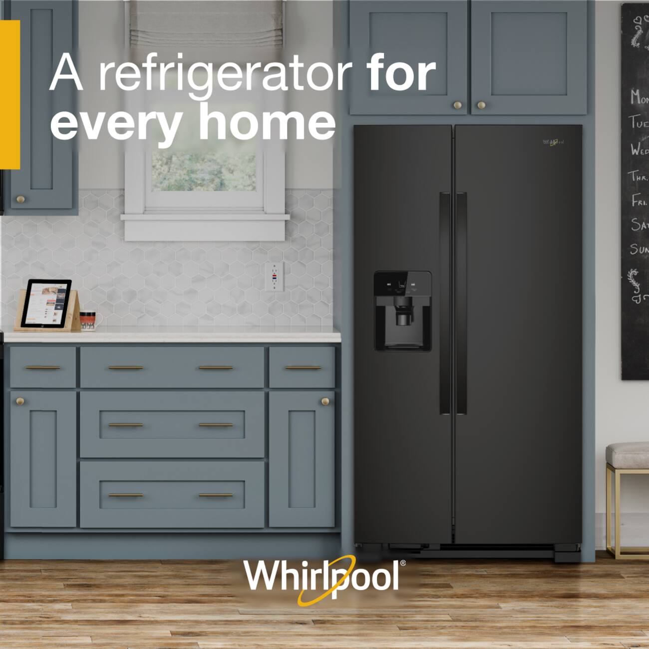 Whirlpool 33 in. Wide 21 cu. ft. Side by Side Refrigerator with