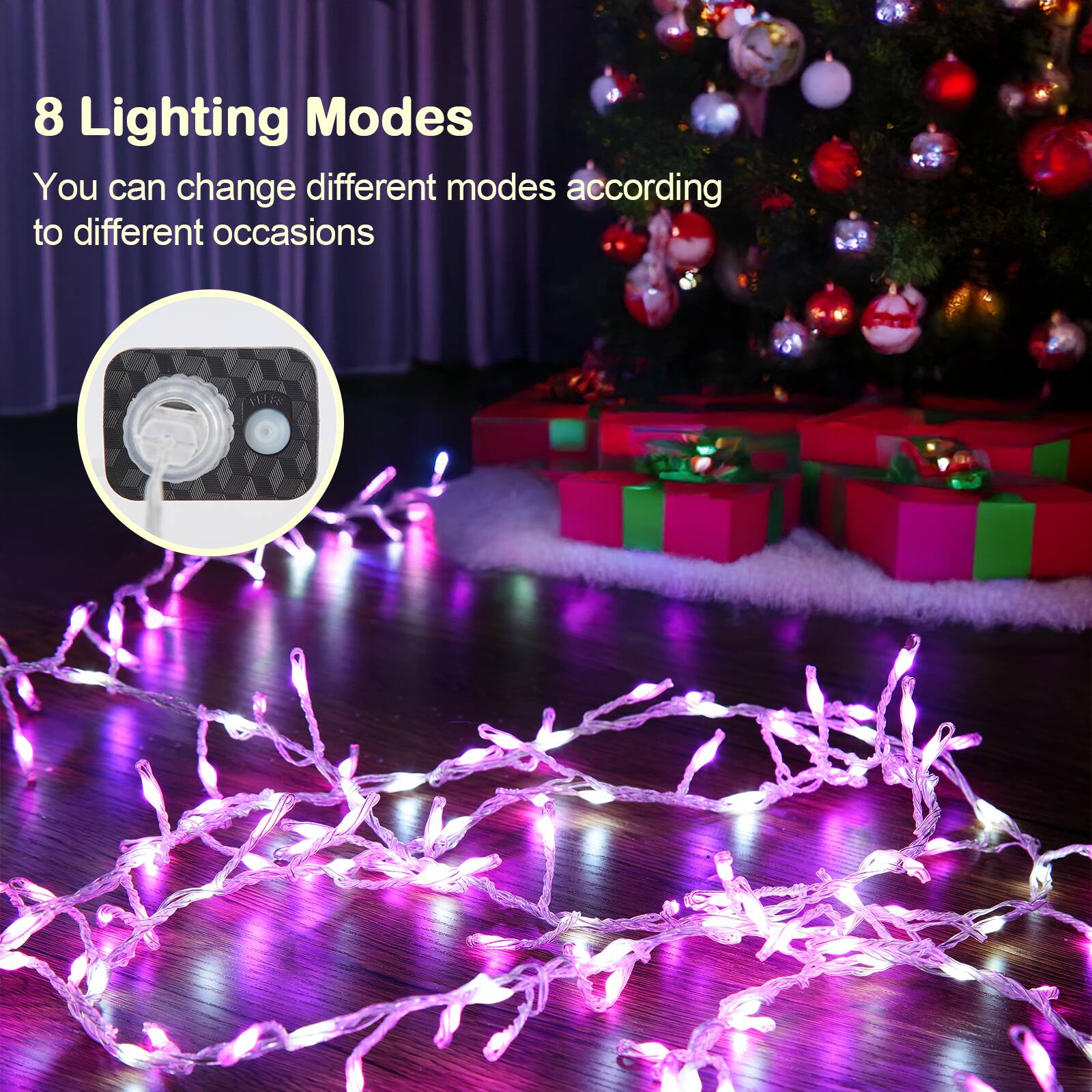 8 Lighting Modes
You can change different modes according to different occasions