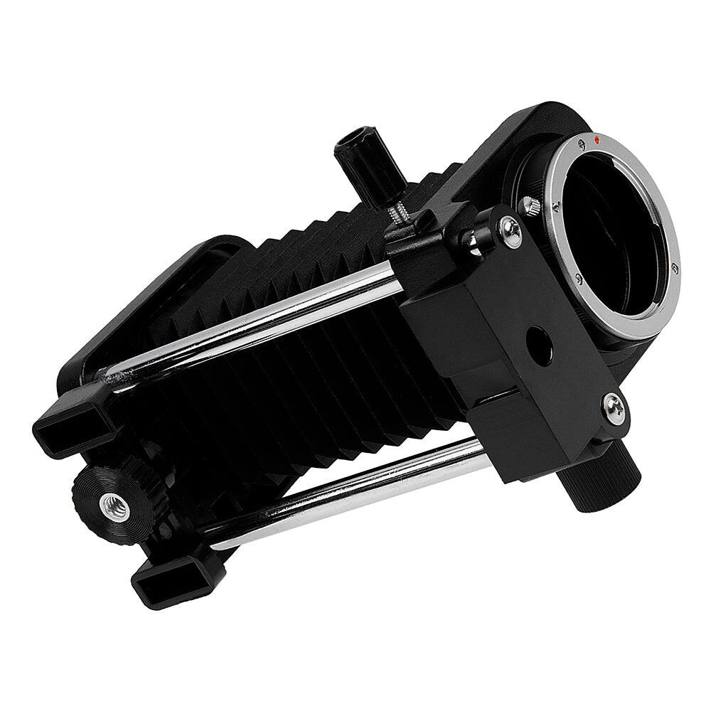 Left. Fotodiox - Macro Bellows - Compatible with Fuji X Mount Cameras for Extreme Close-up Photography.