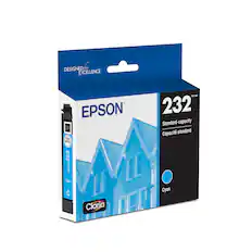 Designed for Excellence TM/MC EPSON 232 Standard-capacity QR Capacit standard PAK APPVEL 232 Ojrn TT EE C EF Cyan Claria.