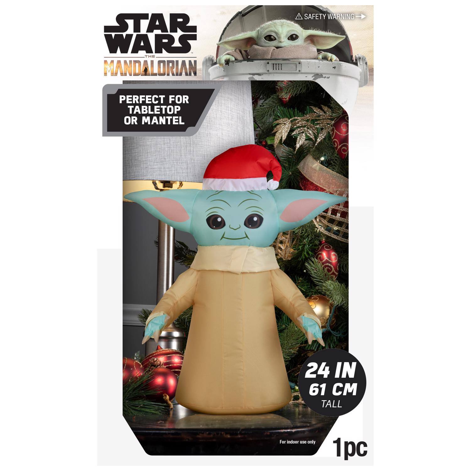 STAR WARS THE MANDALORIAN

SAFETY WARNING

PERFECT FOR TABLETOP OR MANTEL

24 IN 61 CM TALL

For indoor use only

1pc