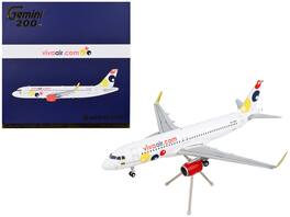 GeminiJets - Airbus A320 Commercial Aircraft Viva Air Gemini 200 Series 1/200 Diecast Model Airplane - White with Tail Graphics