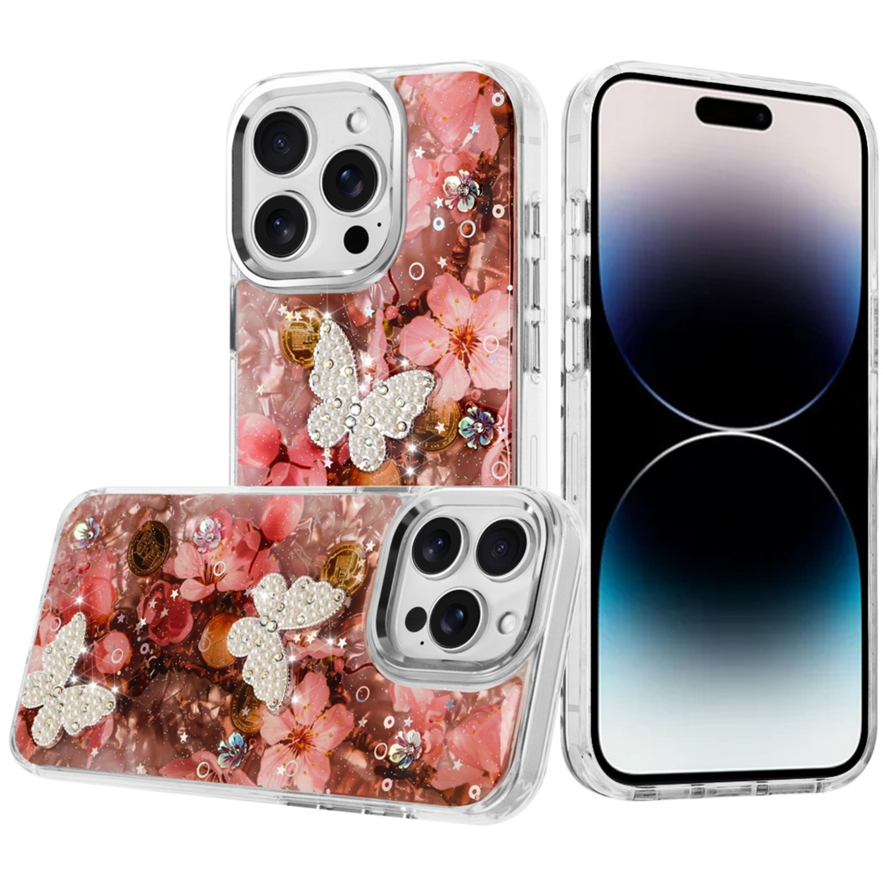 Kitcheniva - Epoxy Glitter 3D Butterfly Case For iPhone 14 Pro Max 4 - Multicolor price history on PriceWatchPro