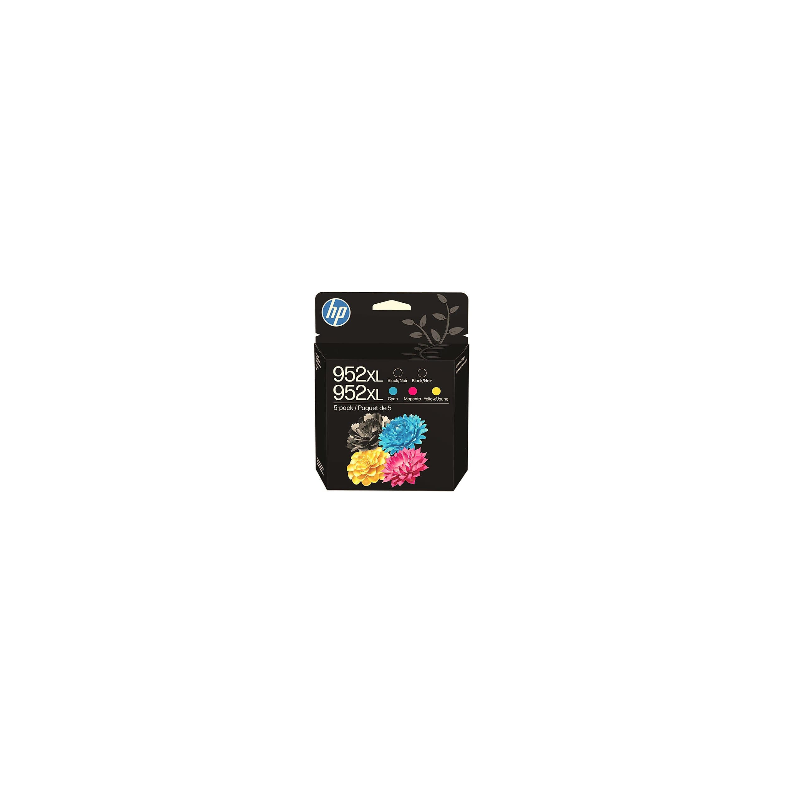 HP - 952XL Multipack Ink Cartridge, 5/Pack (6ZA00AN#140) - Black|Cyan|Magenta|Yellow