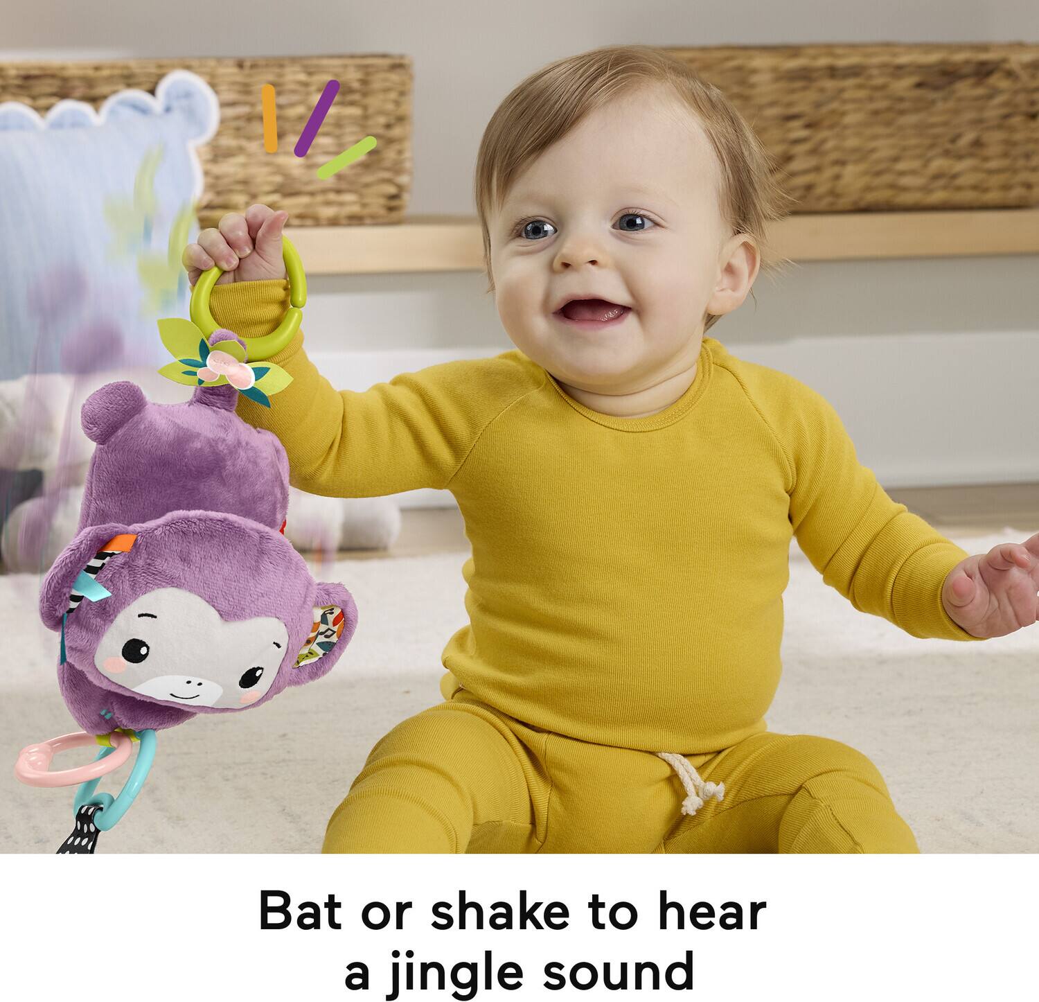 Bat or shake to hear a jingle sound