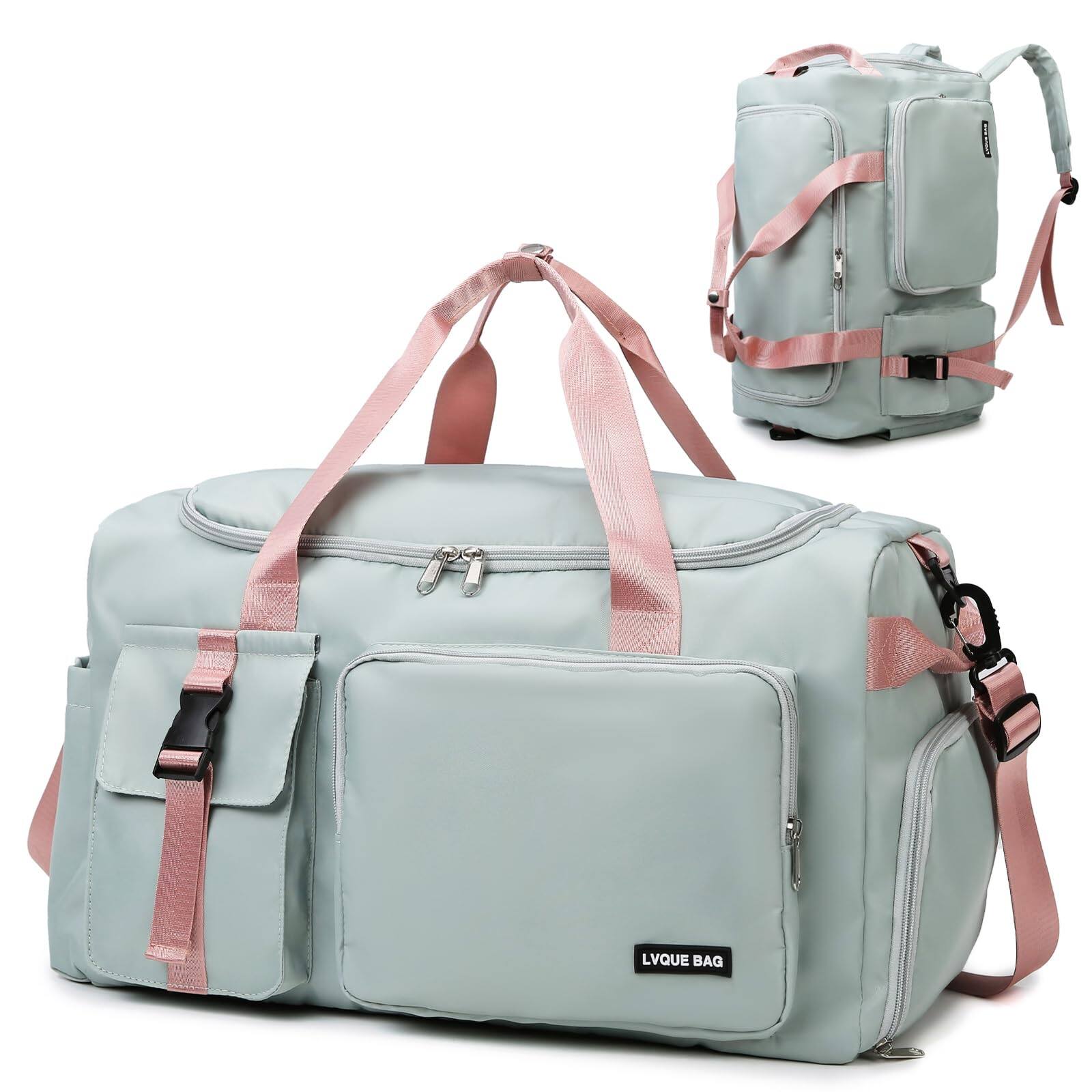 Pacoar Cade Gym Duffle Bag For Women Men Sports Backpack With Wet Shoe ...