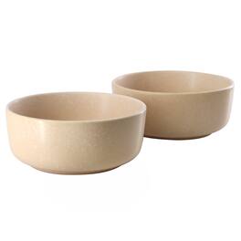 Gibson - Soho Lounge Bryant Park 2 Piece 6 Inch Stoneware Cereal Bowl Set - Beige