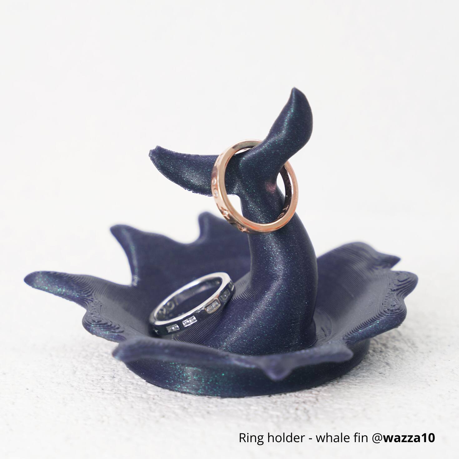 Ring holder - whale fin @wazza10