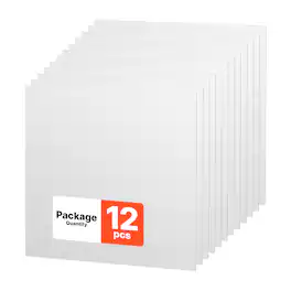 VEVOR - 24 x 24 in PVC Ceiling Tiles 12-Pack Drop Ceiling Panels PVC Foam Board, Grid Fit, Water-Resistant, Flexible Cut - White