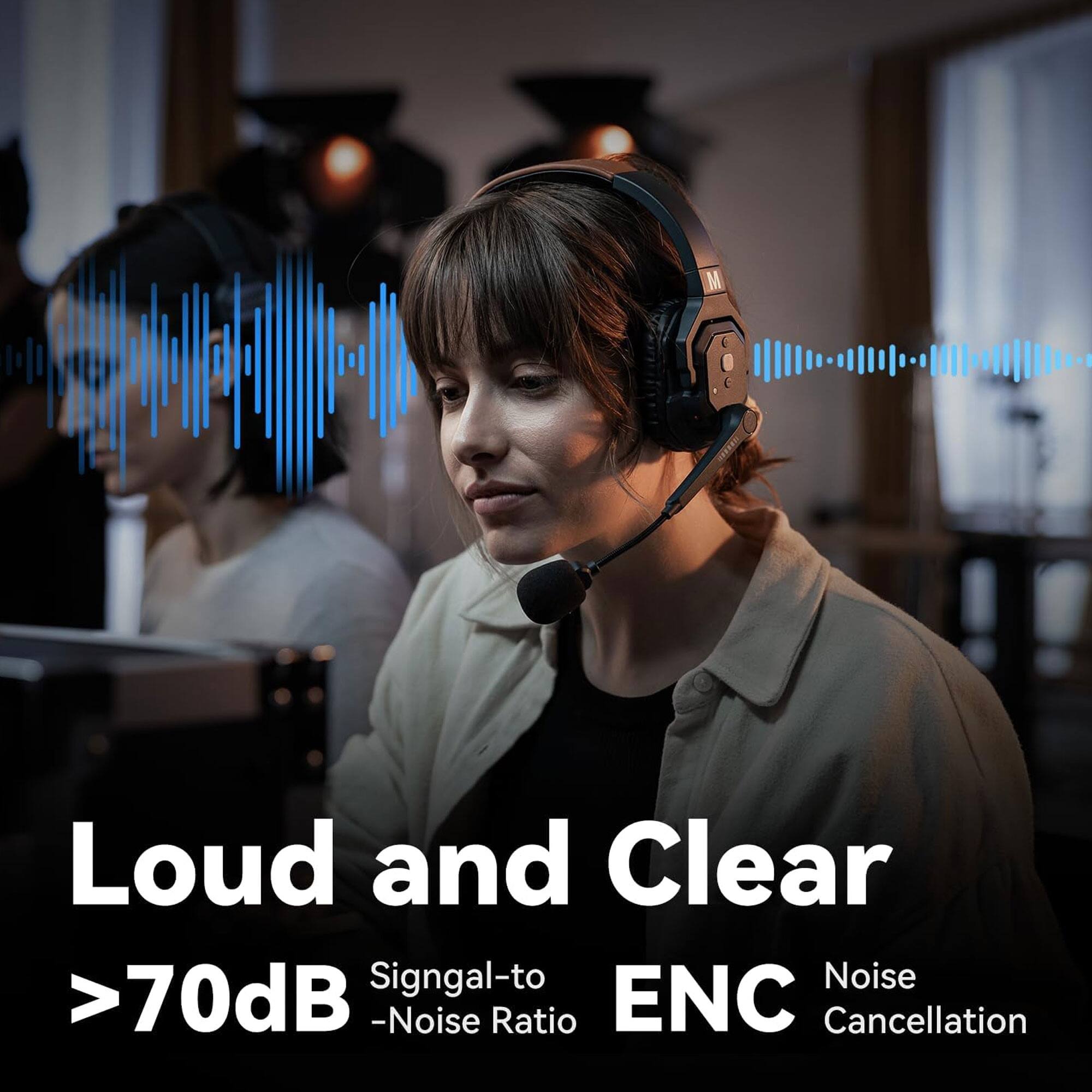 Loud and Clear  
>70dB  
Signal-to-Noise Ratio  
ENC  
Noise Cancellation