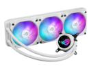 Front. ASUS - ASUS ROG Strix LC III 360 ARGB White - Gen7 Pump, 360° Block, Aura Lighting - White.