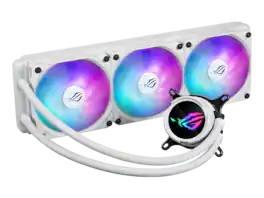 ASUS - ROG Strix LC III 360 ARGB Gen7 Pump, 360° Block, Aura Lighting - White