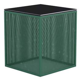 Furniture of America - Kelforia Contemporary Glass Top Side Table - Green