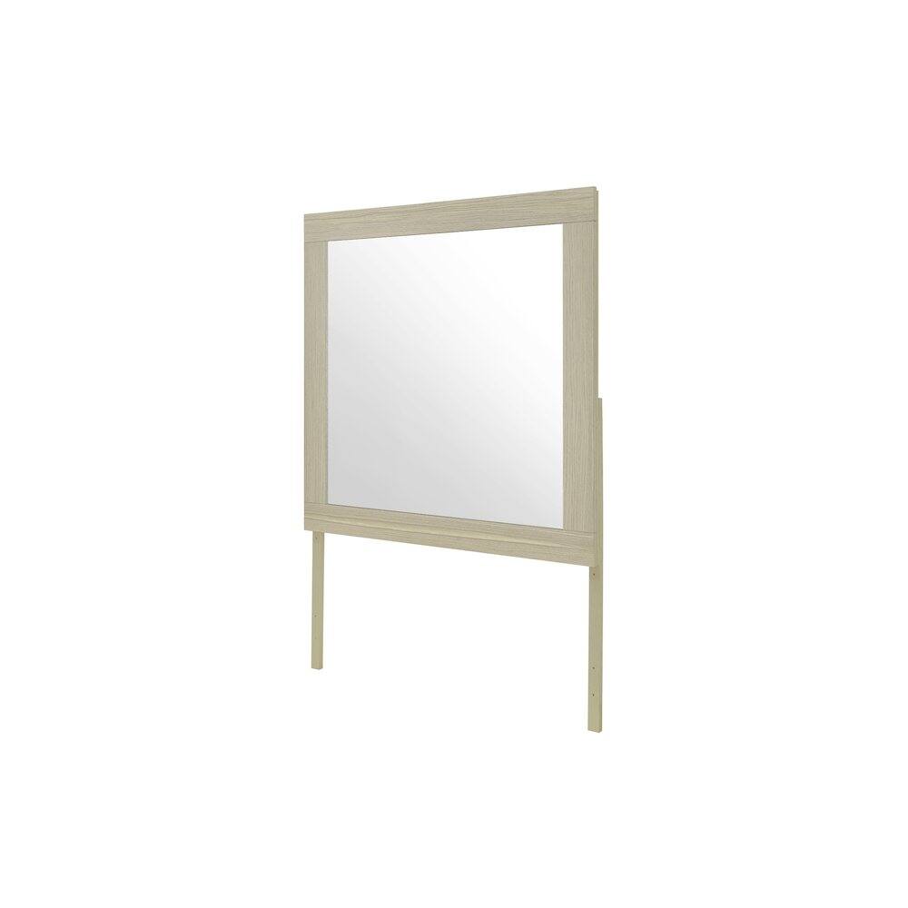 Angle. Global Furniture USA - Emma Natural/White Mirror - Natural,White.