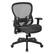 Angle. OSP Home Furnishings - Professional R2 SpaceGrid Back Manager’s Chair with Adjustable Lumbar Support and Adjustable Flip Arms - Black.