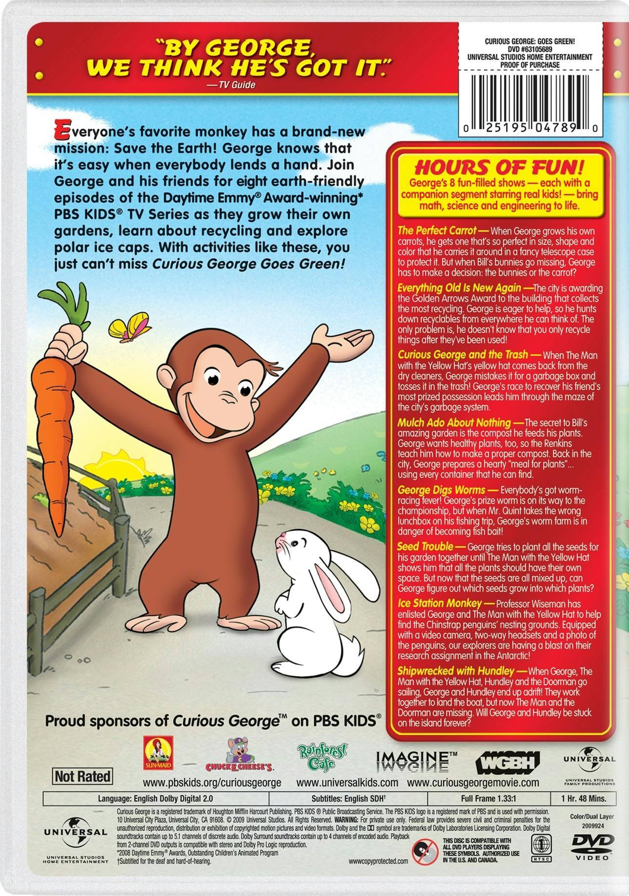 Angle. Curious George: Goes Green! [DVD].