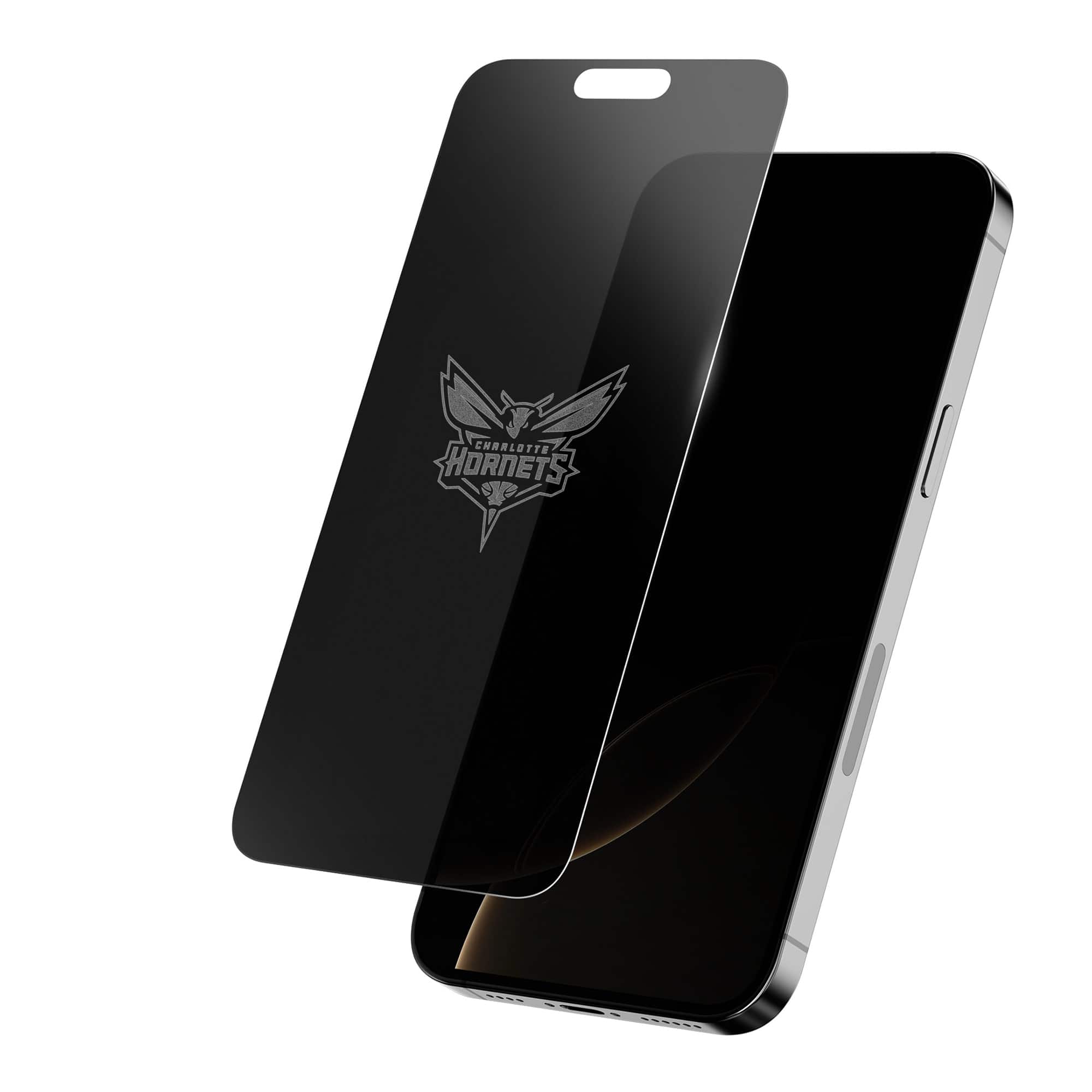 Photos - Screen Protect Screen Skinz - Charlotte Hornets iPhone Privacy Screen Protector - 16 Pro - Multicolor 203563345
