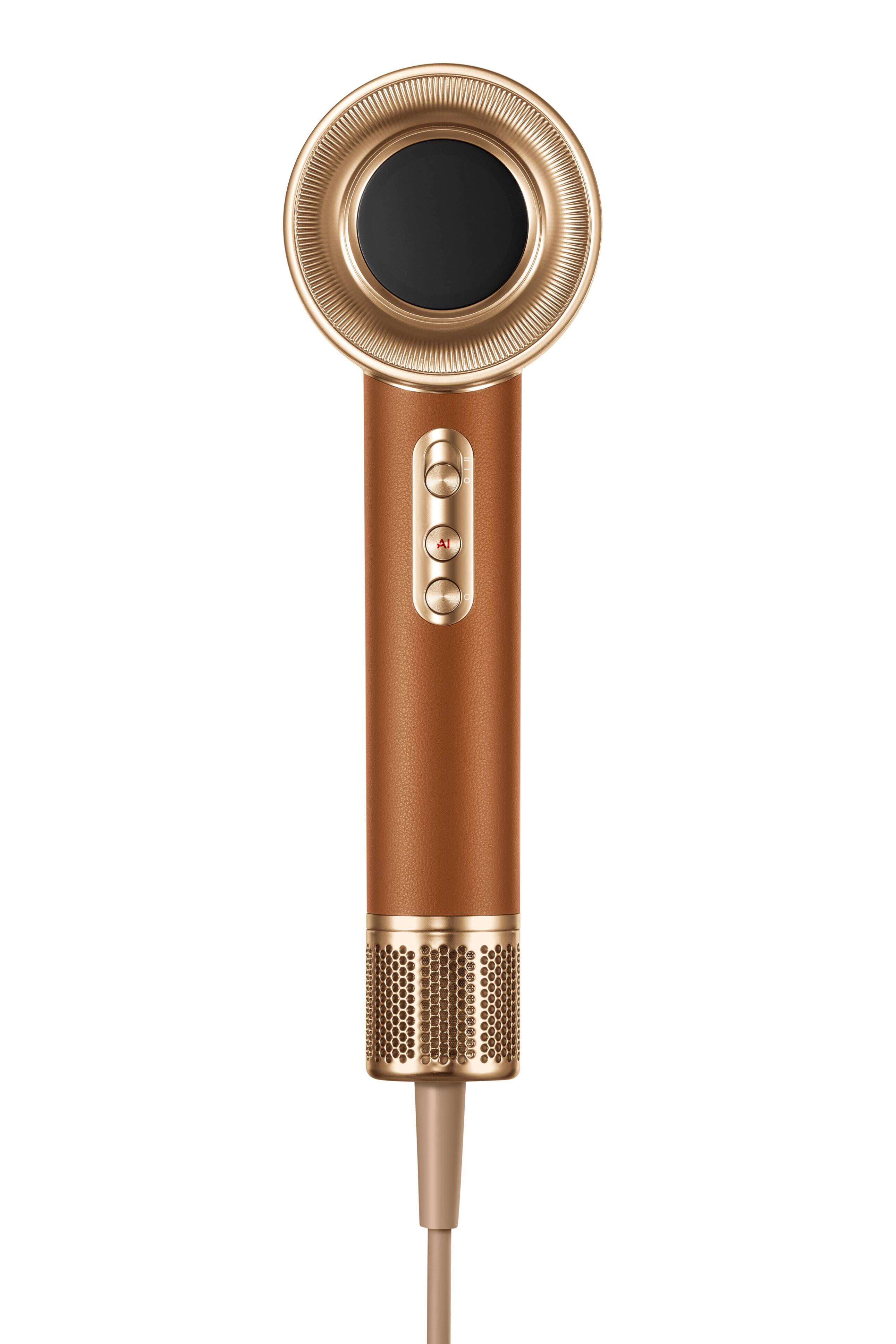 Alt View 7. Dreame - Dreame Miracle Pro Hair Dryer, Red Light Scalp Cares, Atomizing Essence Nourishment, Auto Heat and Airflow Regulation - Gold.