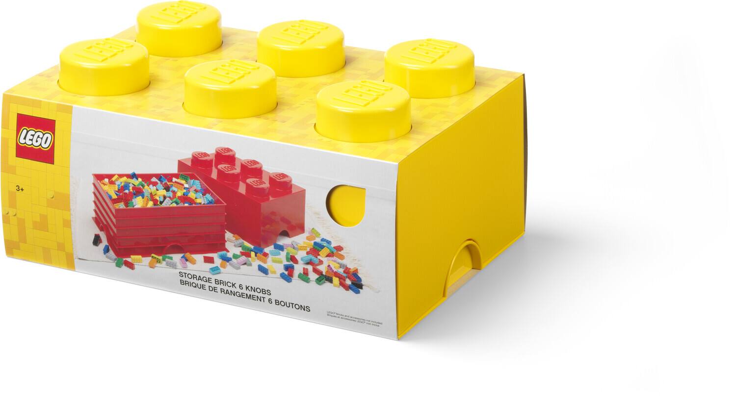 LEGO  
STORAGE BRICK & KNOBS  
BRICK DE RANGEMENT & BOUTONS  

3+