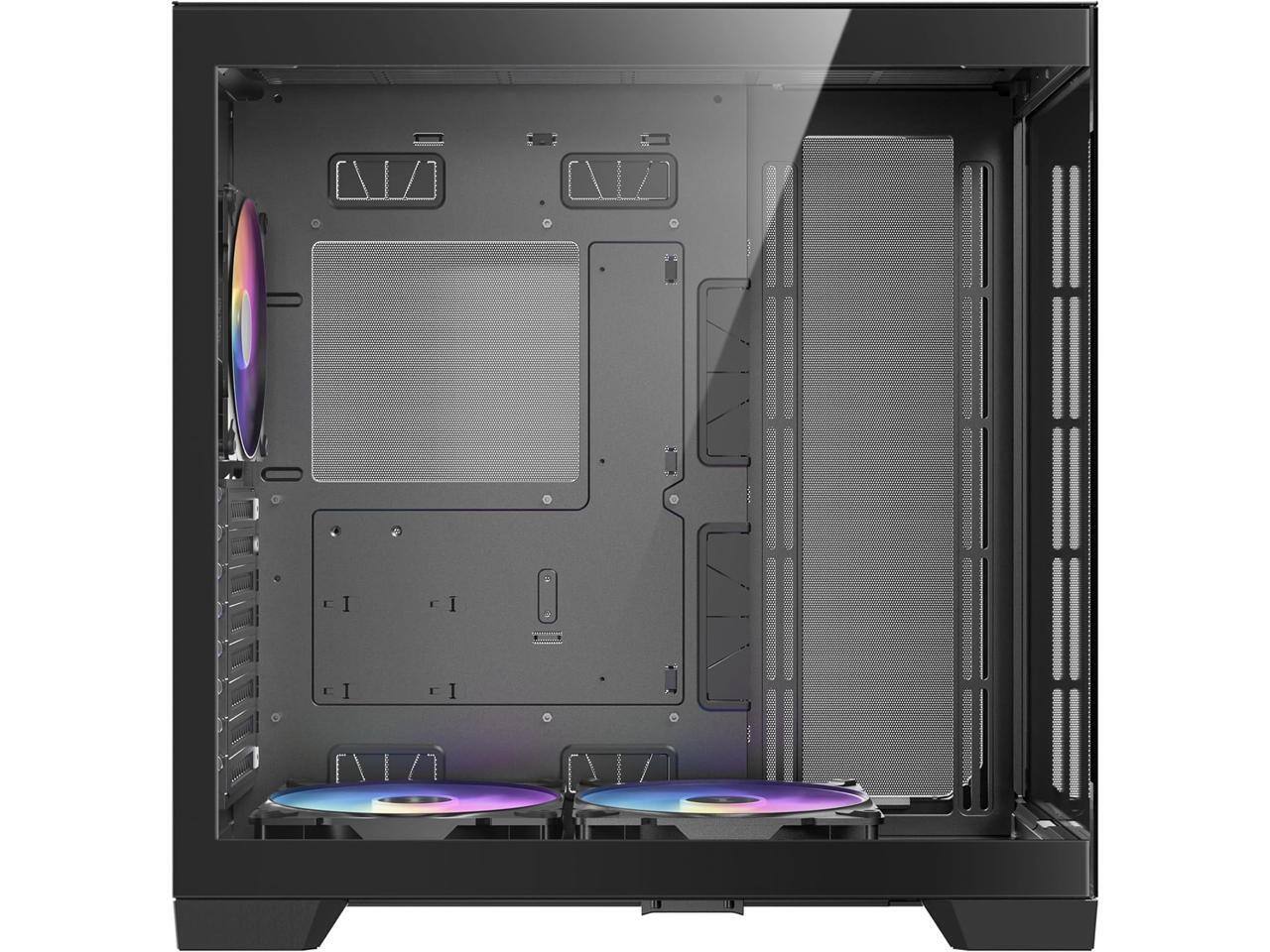Alt View 5. Antec - Antec C8 ARGB, 2x TQR 160mm & 1x TQ 140mm Fans, Dual-chamber, Type-C, 360mm Radiator, RTX 40 compatible Full-Tower Case - ARGB.