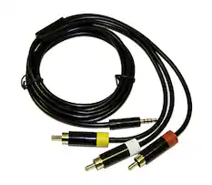 Front. Mars Devices - Composite AV Cable For Xbox 360 E By Mars Devices - Black.
