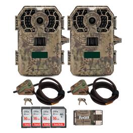 Stealth Cam - 2022 G42NG 32MP Trail Camera 2-Pack with Cable Locks and 4 Cards Kit