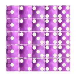 GSE Games & Sports Expert - 19mm Vegas Casino Style Craps Dice Set of 25 with Razor Sharp Edges(Purple)