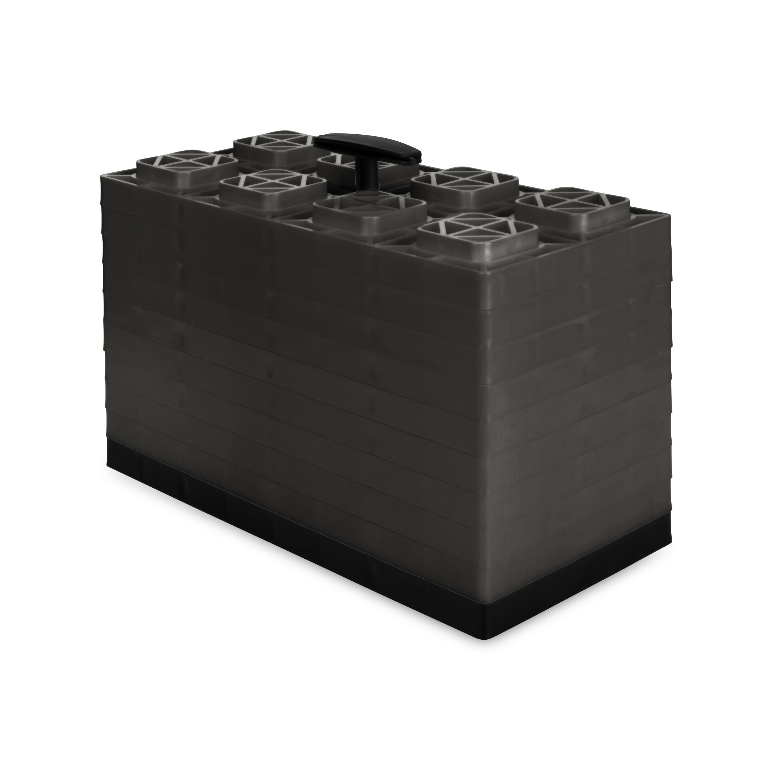 Alt View 1. Camco - Camco FasTen 4x2 Durable RV Camper Leveling Stabilizer Blocks for Dual Tires - Gray.