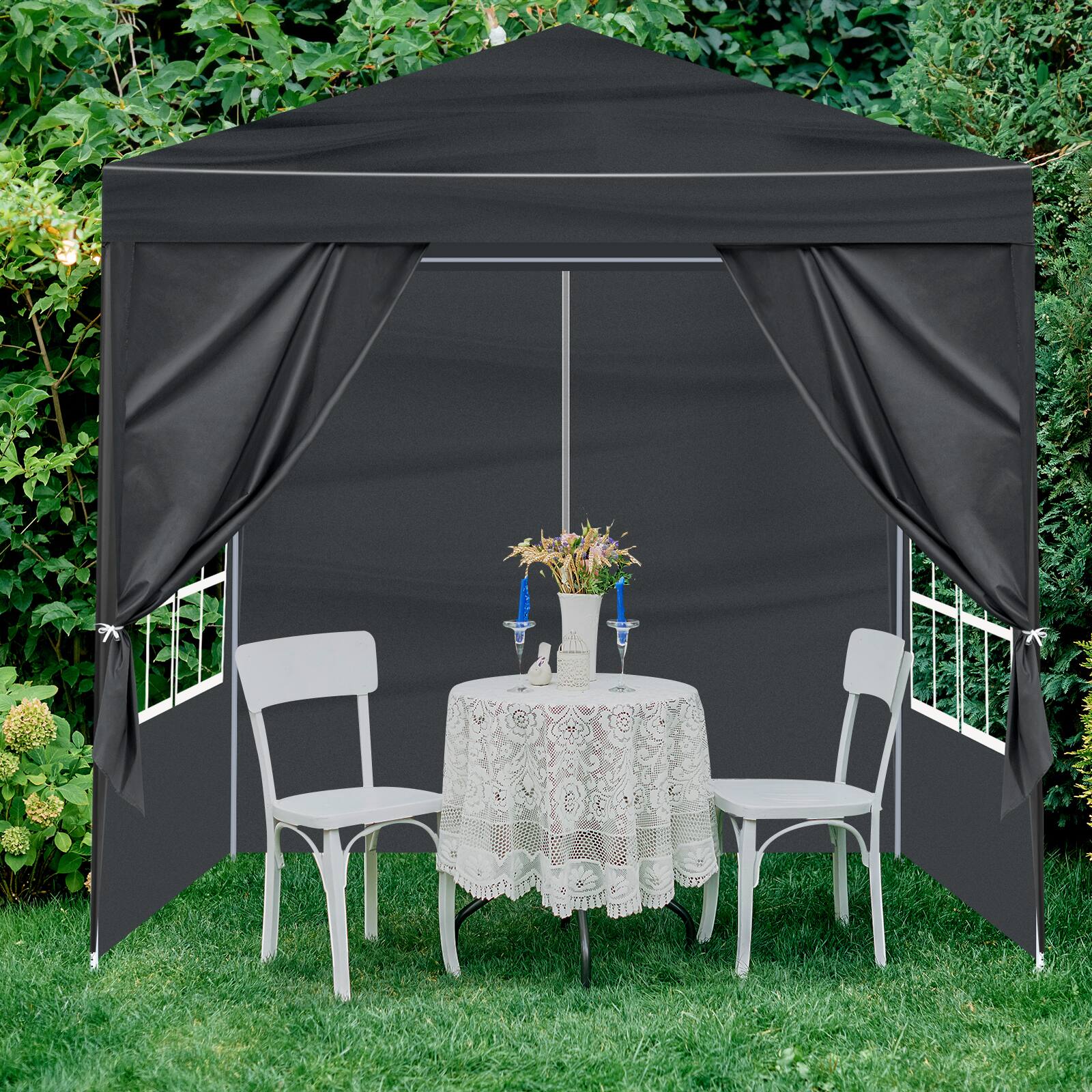Angle. Winado - Outdoor Party Tent, Patio Canopy Tent Gazebo with Removable Sidewalls Instant Event Tent for Cater Events Wedding.