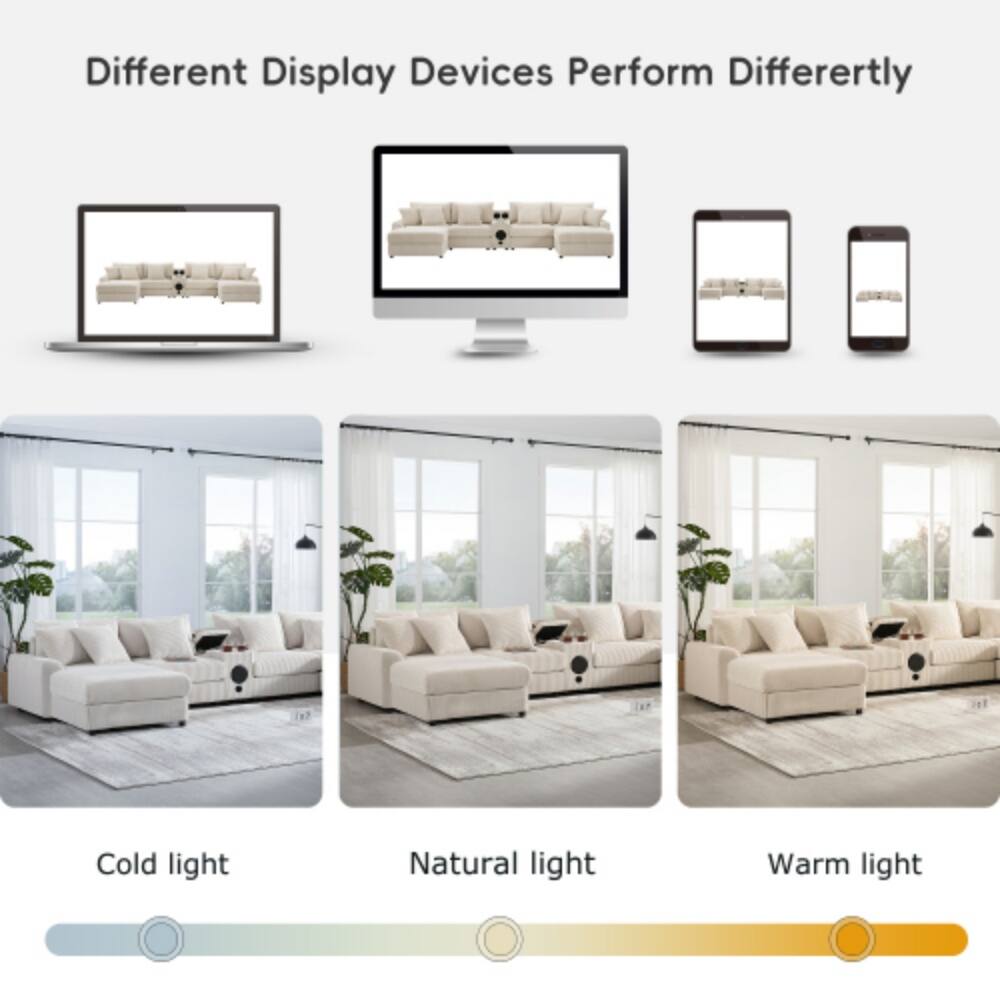Different Display Devices Perform Differently  
Cold light  
Natural light  
Warm light