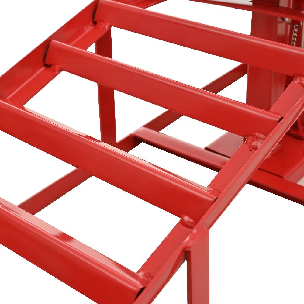 Alt View 2. Ropilly - Ropilly 5 Ton Hydraulic Car Ramps 10000 lb Truck Service Lift 2 Pack Red.