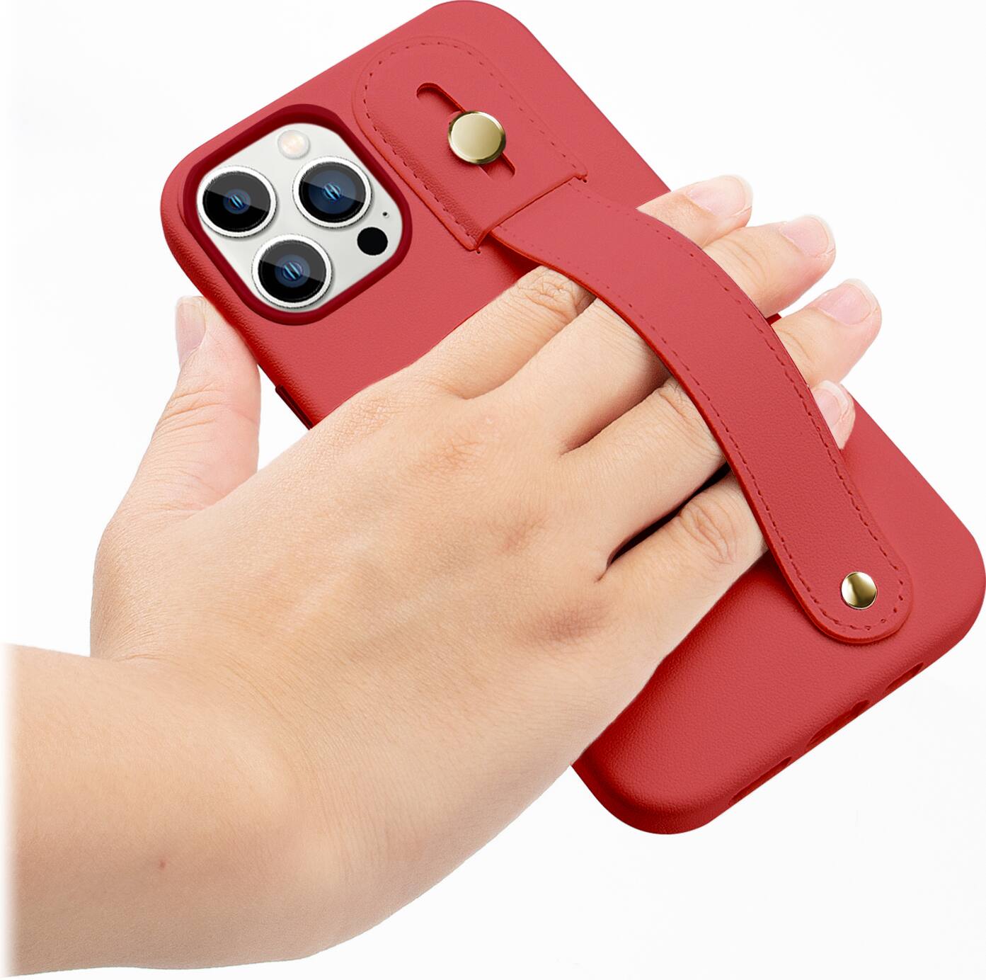 Alt View 18. SaharaCase - FingerGrip Series Case for Apple iPhone 14 Pro - Red.