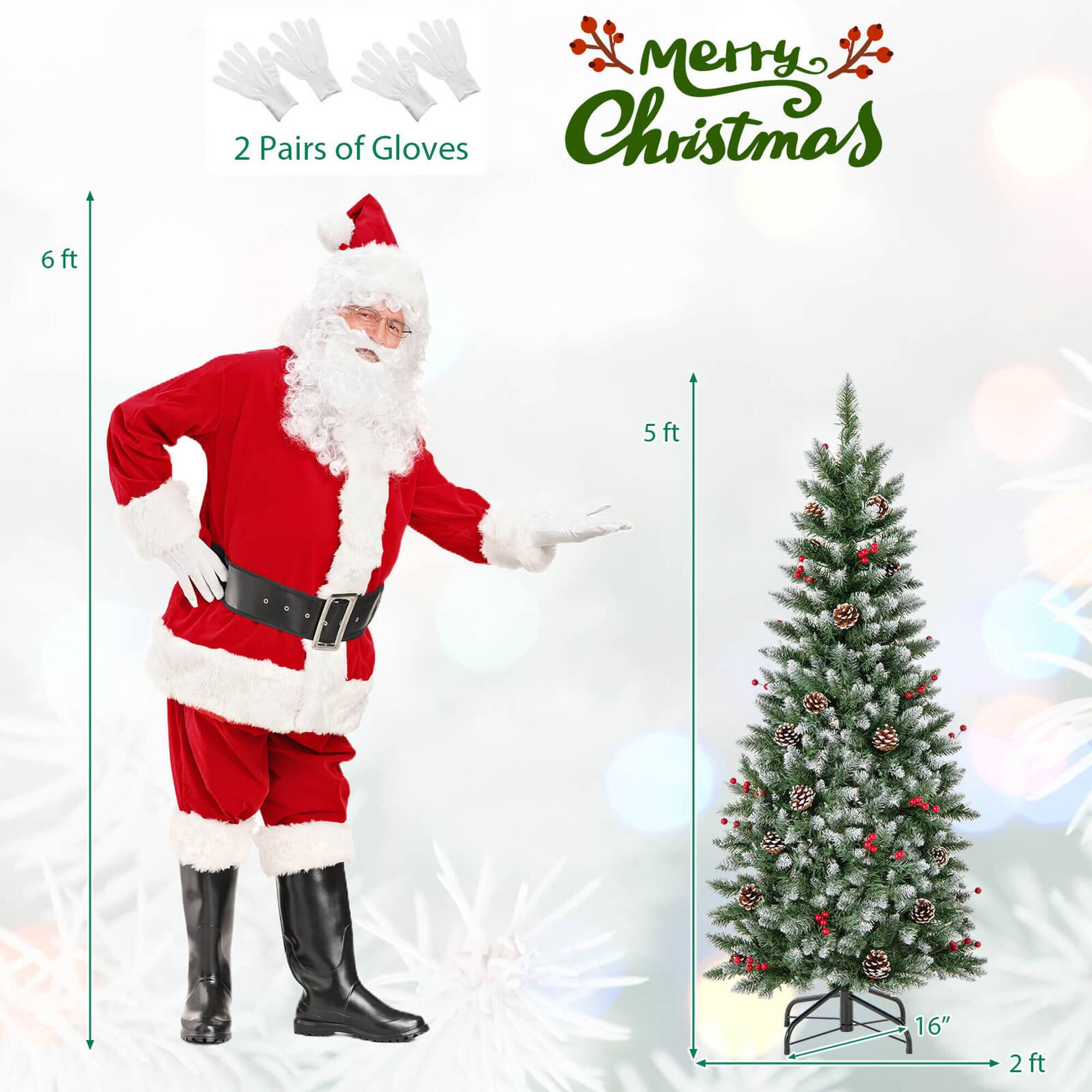 Merry Christmas

2 Pairs of Gloves

6 ft

5 ft

16"

2 ft