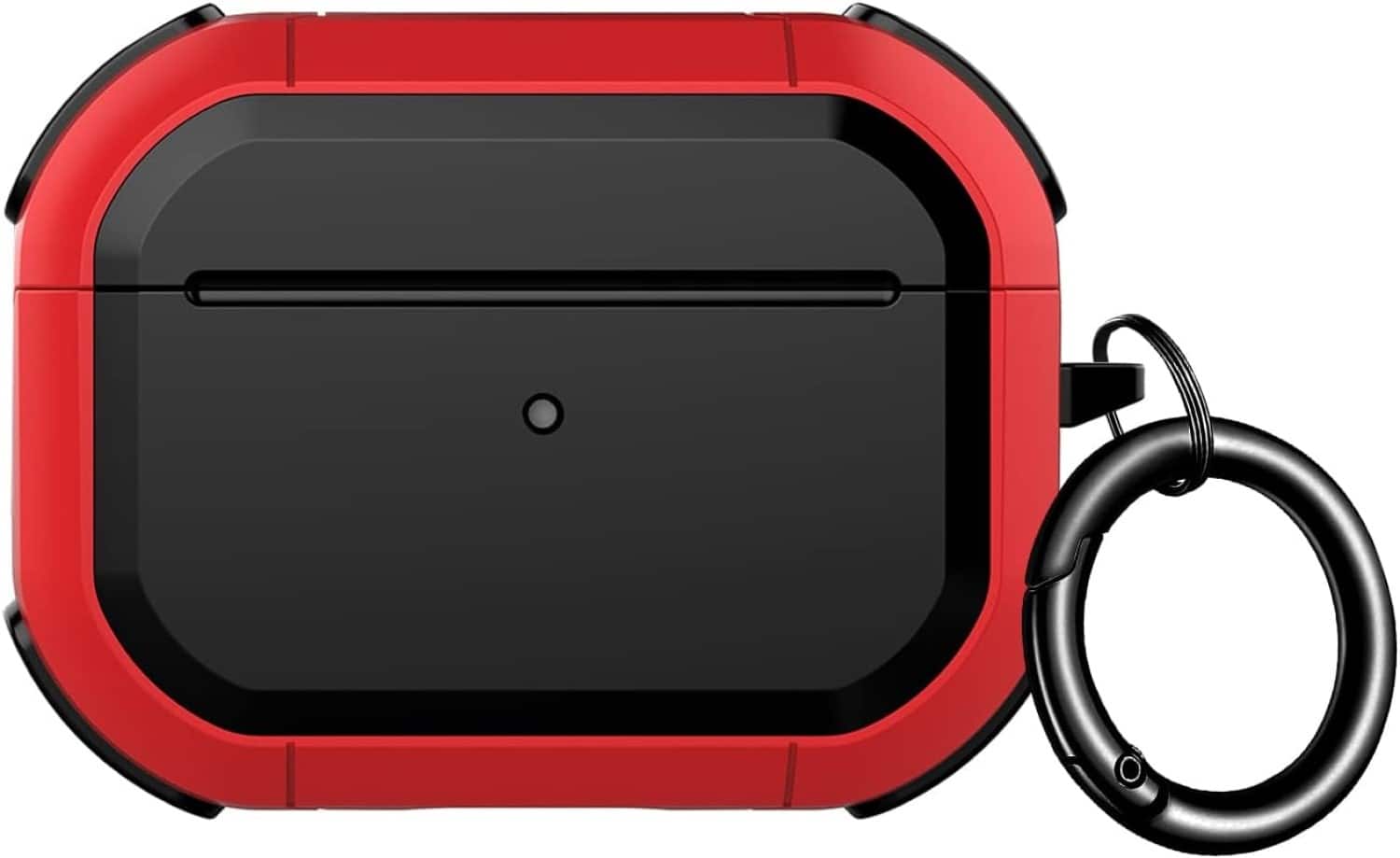 Front. SaharaCase - DualShock Armor Series Case for Apple AirPods Pro 2 (2nd Generation) - Red.