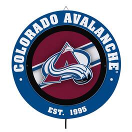 Evergreen Enterprises - Colorado Avalanche 15" LED Round Metal Lit Wall Sign - Multicolor