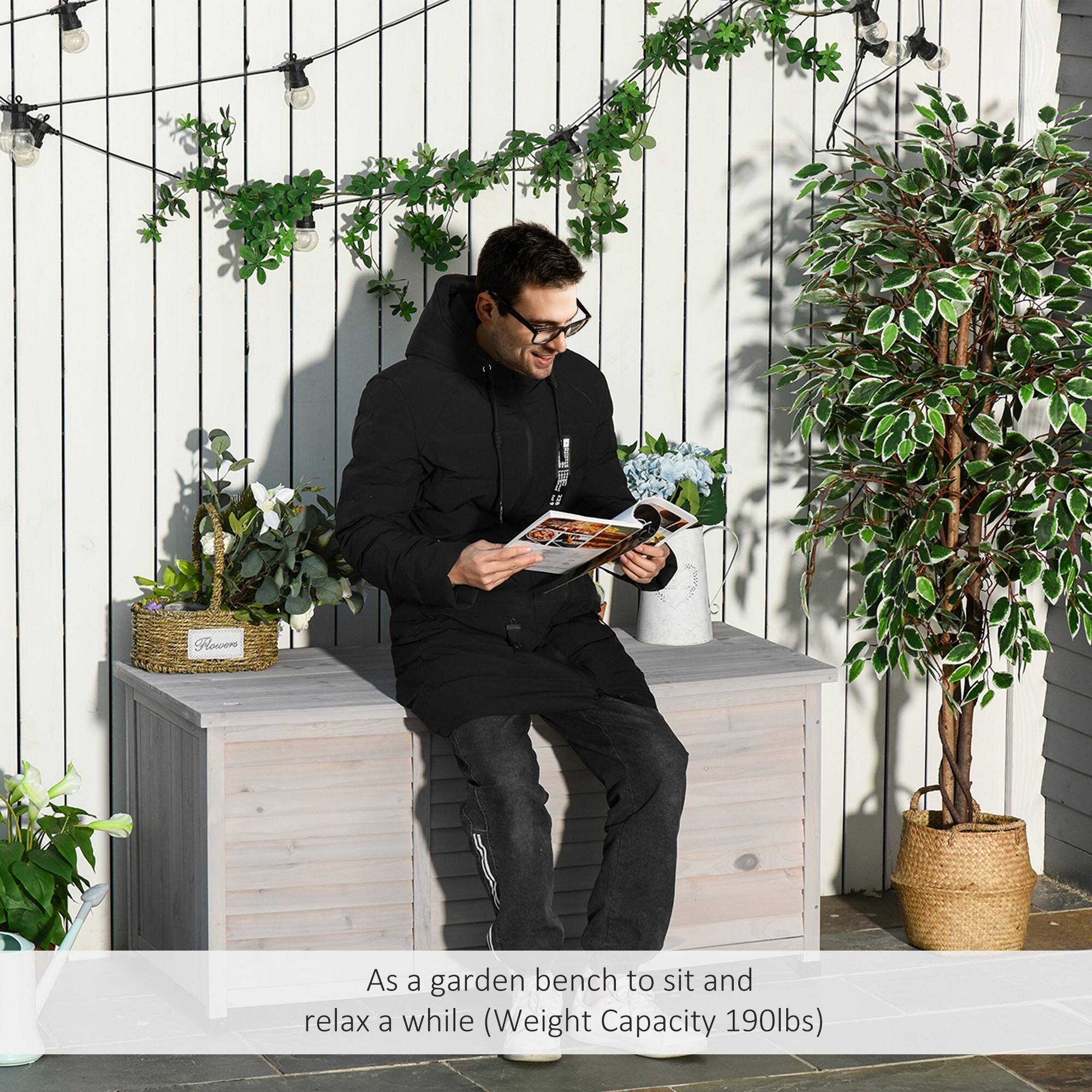 As a garden bench to sit and relax a while (Weight Capacity 190lbs).