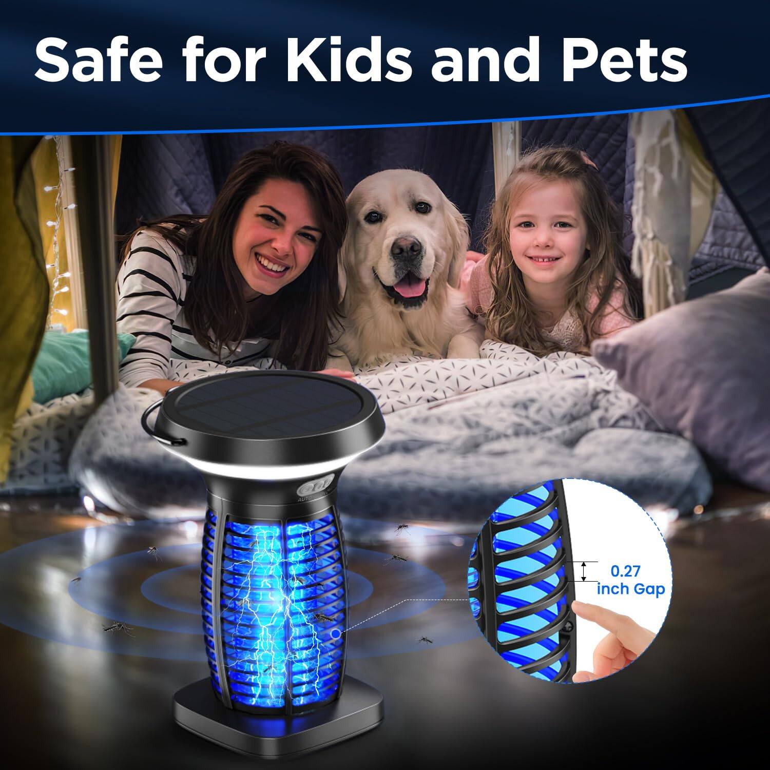 Safe for Kids and Pets  
0.27 inch Gap