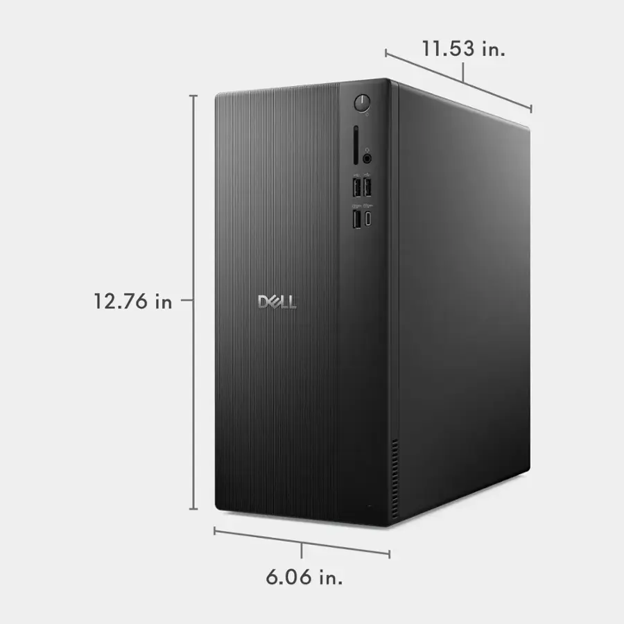 The text on the image reads: 11.53 in. 1 d 12.76 in DELL 6.06 in.