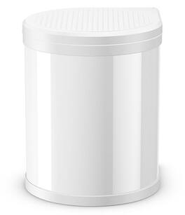 Hailo - Compact 15L Waste Bin with Lid-Lift System - White