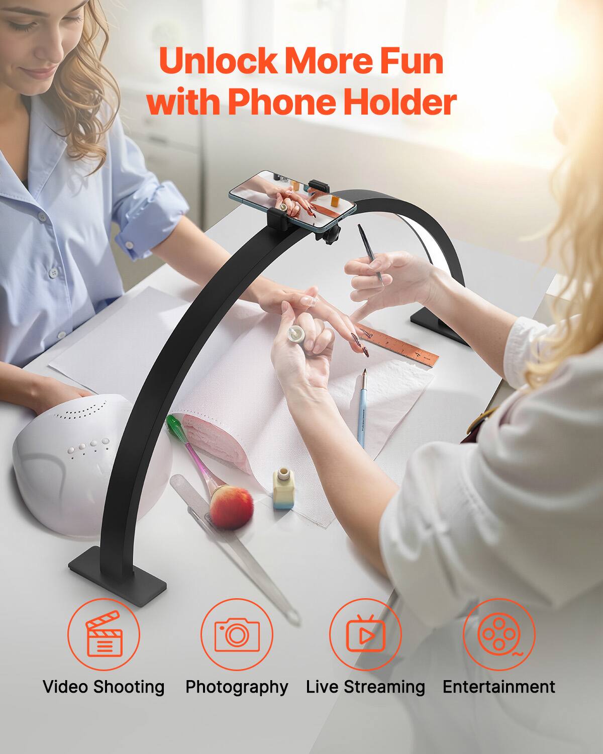 Unlock More Fun with Phone Holder

Video Shooting Photography Live Streaming Entertainment